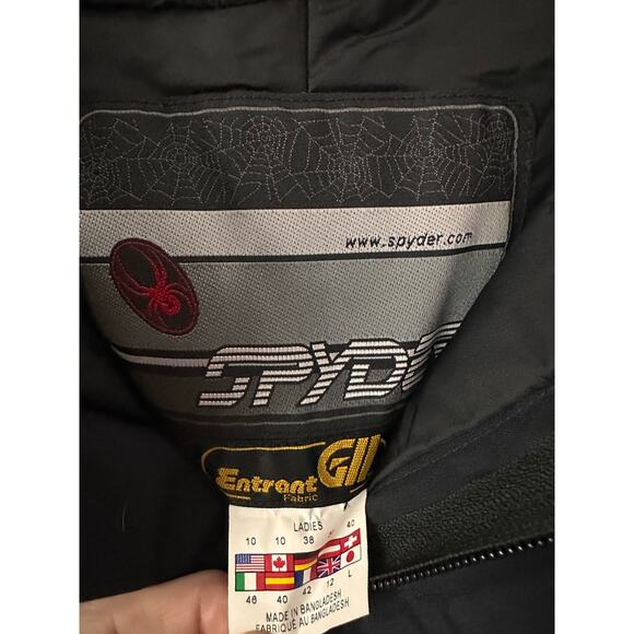 Spyder Women's Snow Pants Ski Snowboard Winter Sports Black Size 10 - Picture 7 of 7